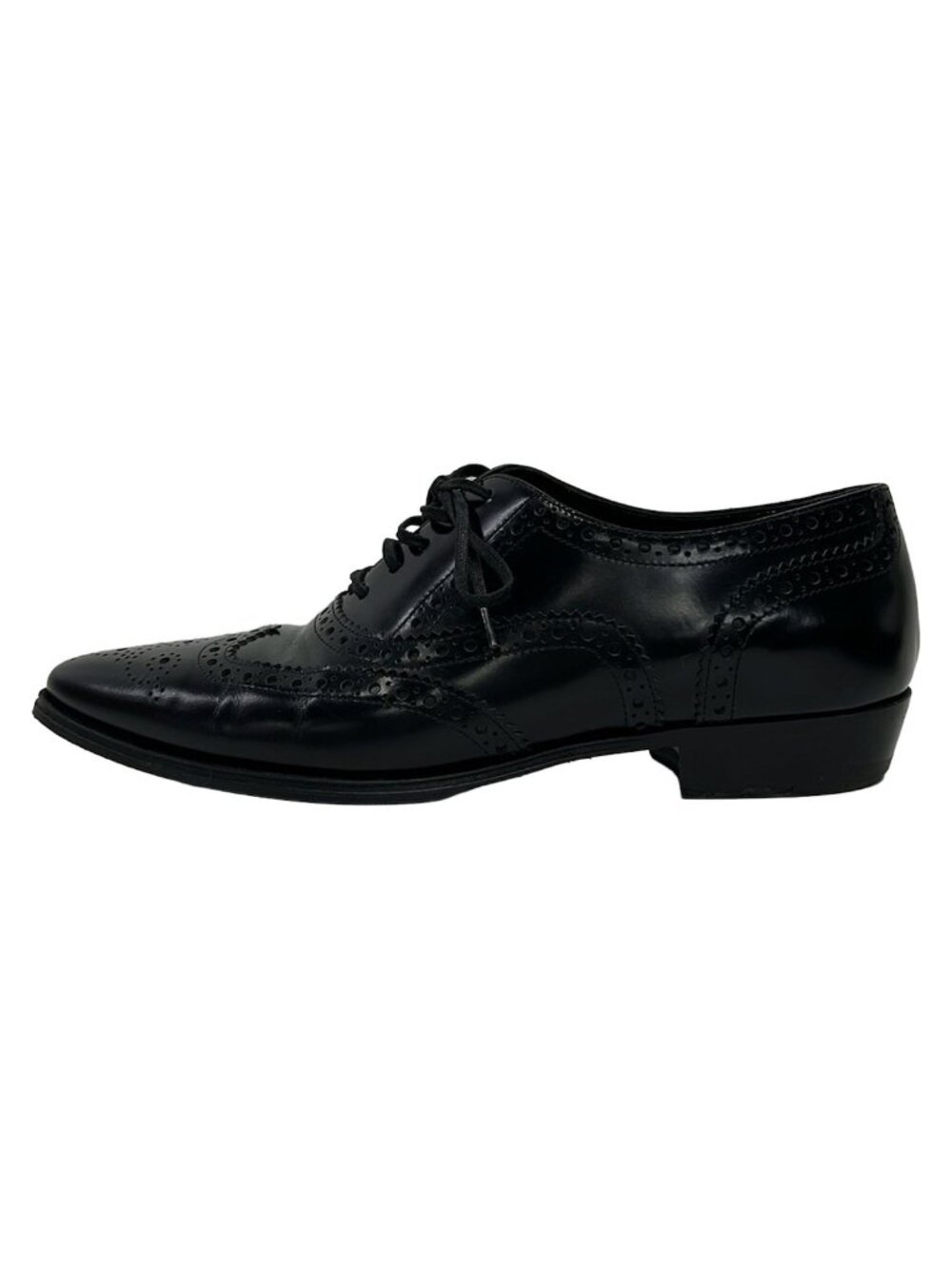 Celine Shoes Black Wingtip Leather